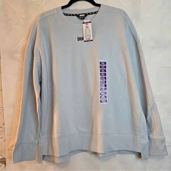 DKNY Women's Plus Size Comfort Crewneck Fleece Sweatshirt Top NWT XXL - Picture 11 of 11